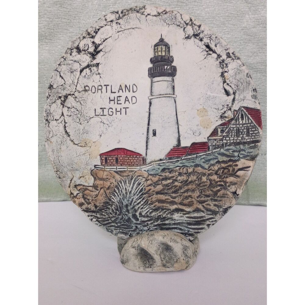 Vintage Shapes of Clay Portland Heat Lighthouse by Stan Langtwait Wall Plaque